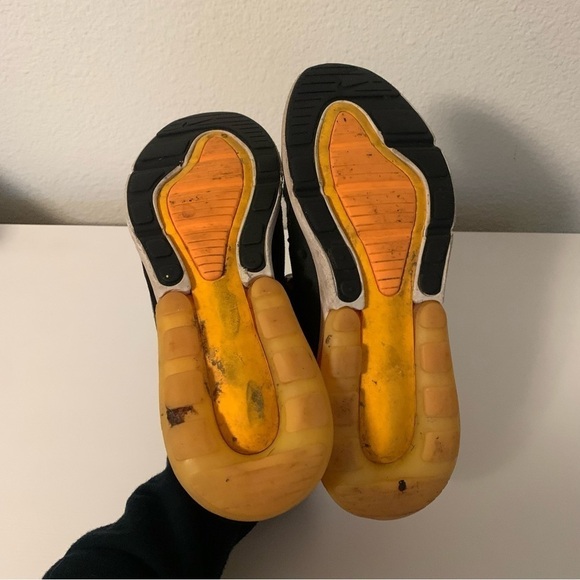 Nike Air Max 270 Extreme GS Black Laser Orange 6 Youth - Picture 6 of 6